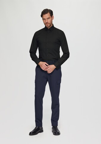 s.Oliver BLACK LABEL Regular fit Business shirt in Black