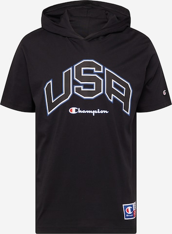 Maglietta di Champion Authentic Athletic Apparel in nero: frontale
