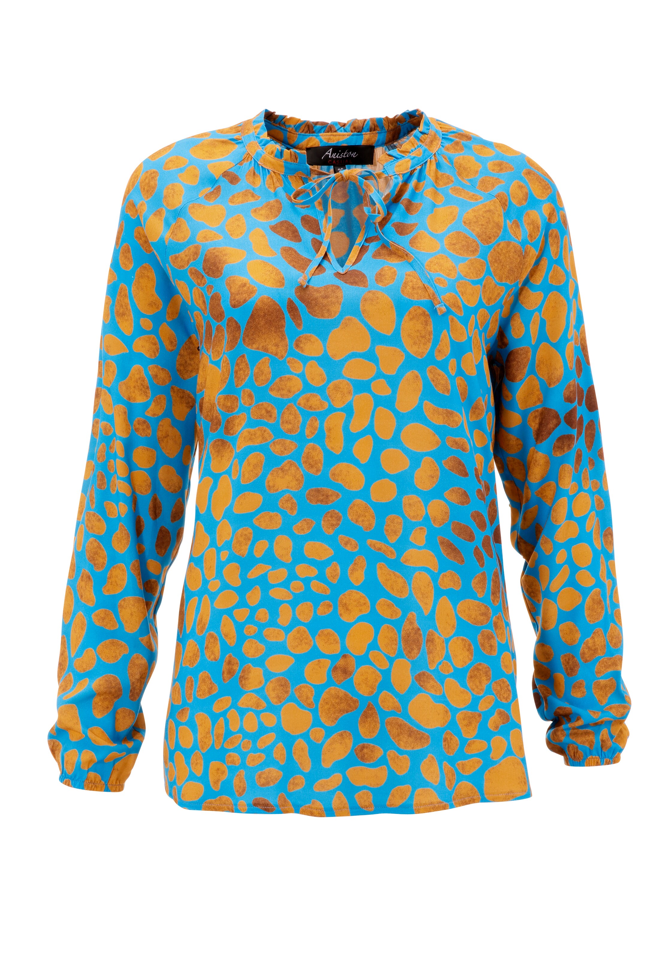 Aniston CASUAL Bluse in Blau: Vorderseite