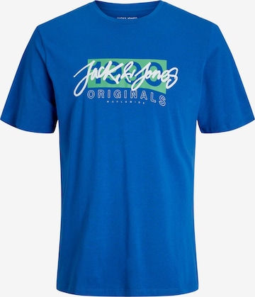 JACK & JONES T-Shirt 'RACES' in Blau: predná strana