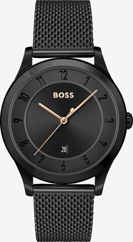 BOSS Analog Watch in Black: front