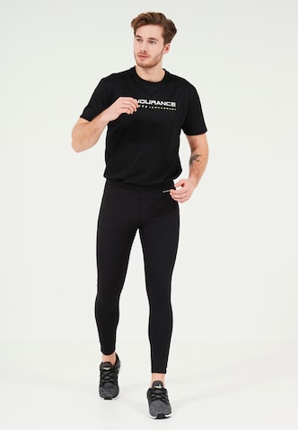 ENDURANCE Skinny Sportbroek 'Zane' in Zwart