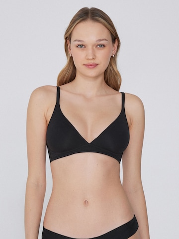 Tezenis Triangel BH in Schwarz: Vorderseite