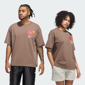 ADIDAS ORIGINALS Shirt 'Q3' in Brown