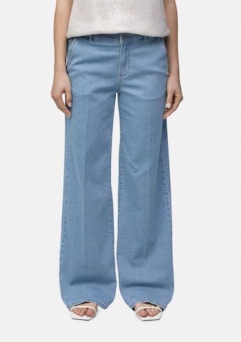 COMMA Wide leg Jeans i blå: framsida