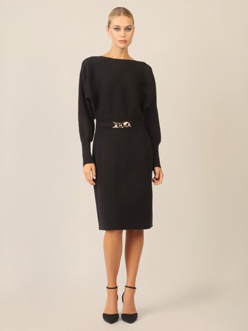 APART Strickkleid in Schwarz