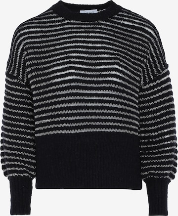 Pull-over caneva en noir : devant