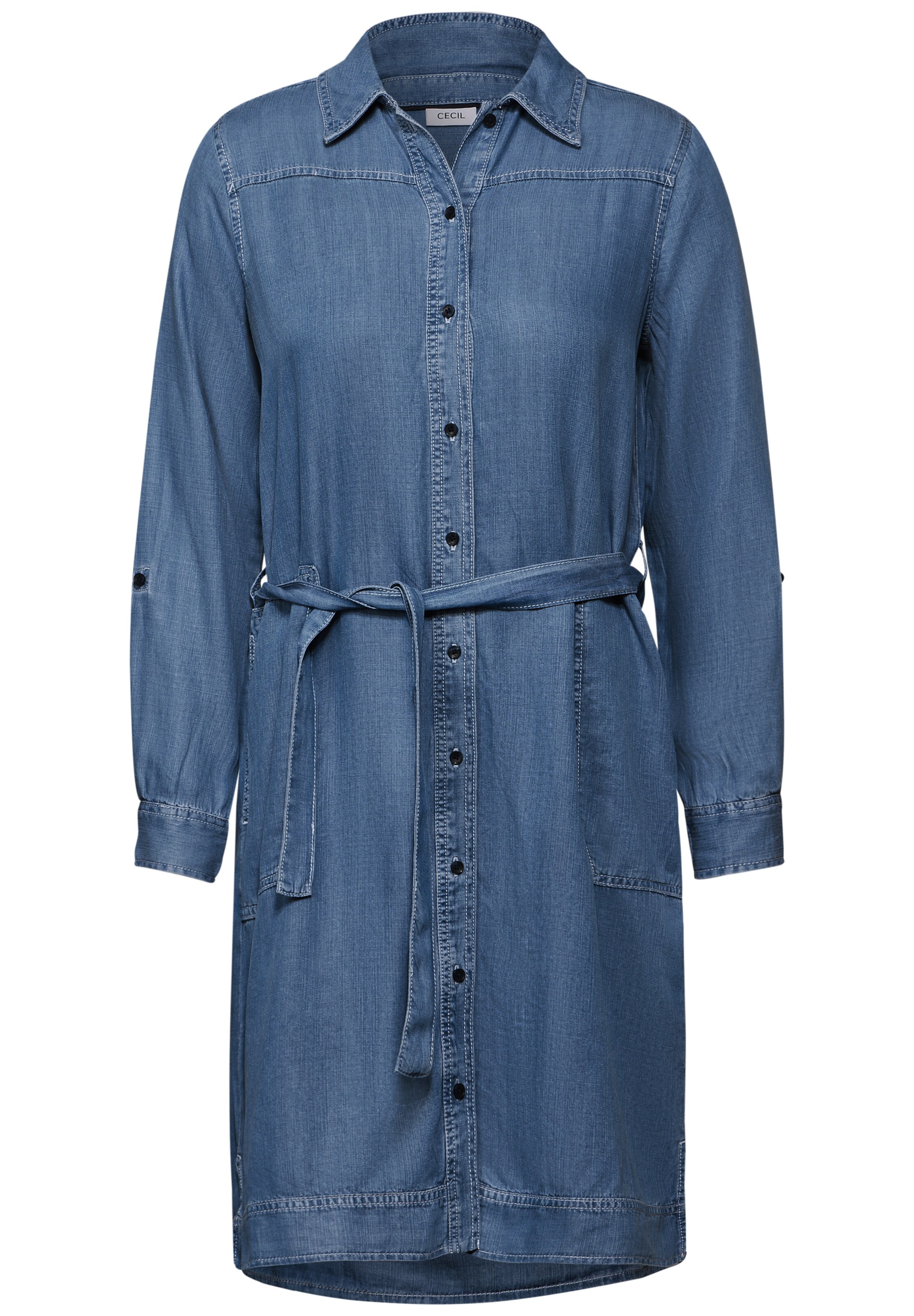 CECIL Jeanskleid in Blau: Vorderseite