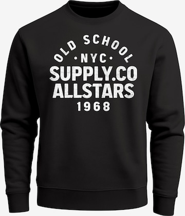 Neverless Sweatshirt 'Oldschool 3' in Black: front