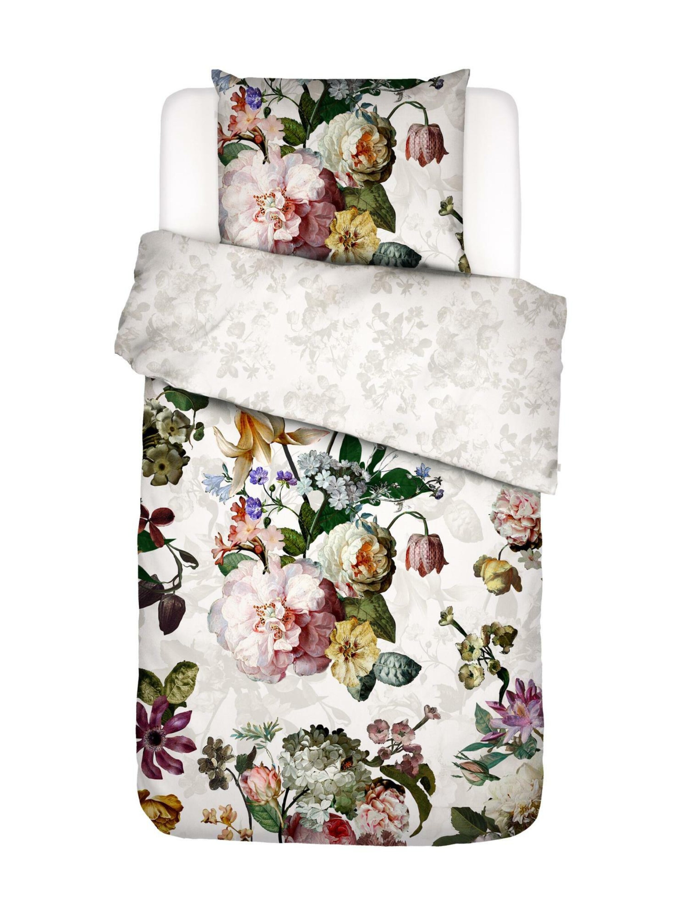 ESSENZA Duvet Cover 'Fleur' in White: front