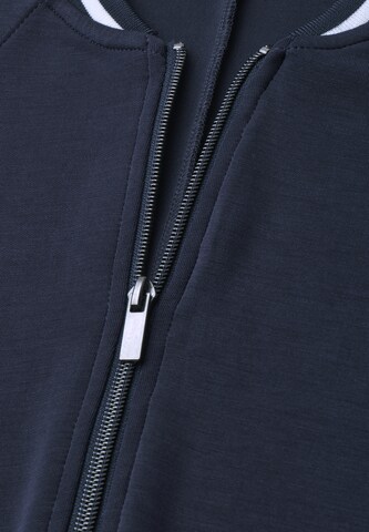 STREET ONE Zip-Up Hoodie in Blue
