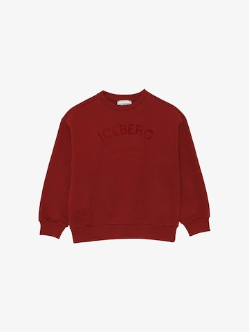 ICEBERGS Sweatshirt 'ON TONE' in Rot: Vorderseite