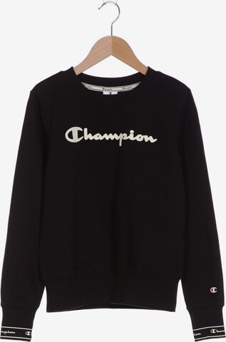 Champion Sweatshirt & Zip-Up Hoodie in XS in Black: front