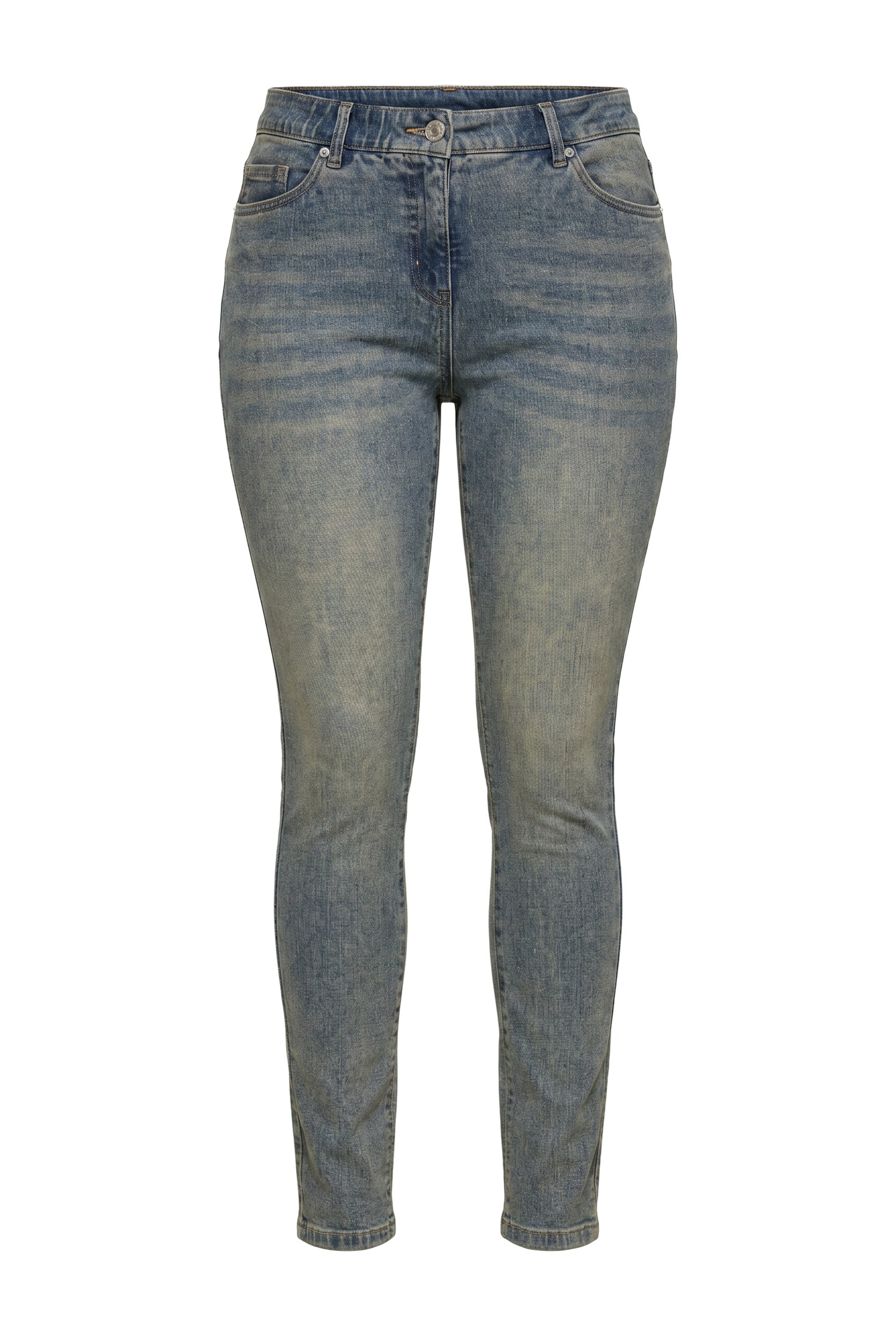 Ulla Popken Jeans in 32-34 in de kleur Blauw denim, Productweergave