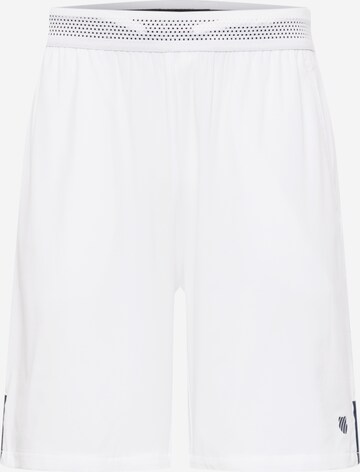 Regular Pantalon de sport K-Swiss Performance en blanc : devant