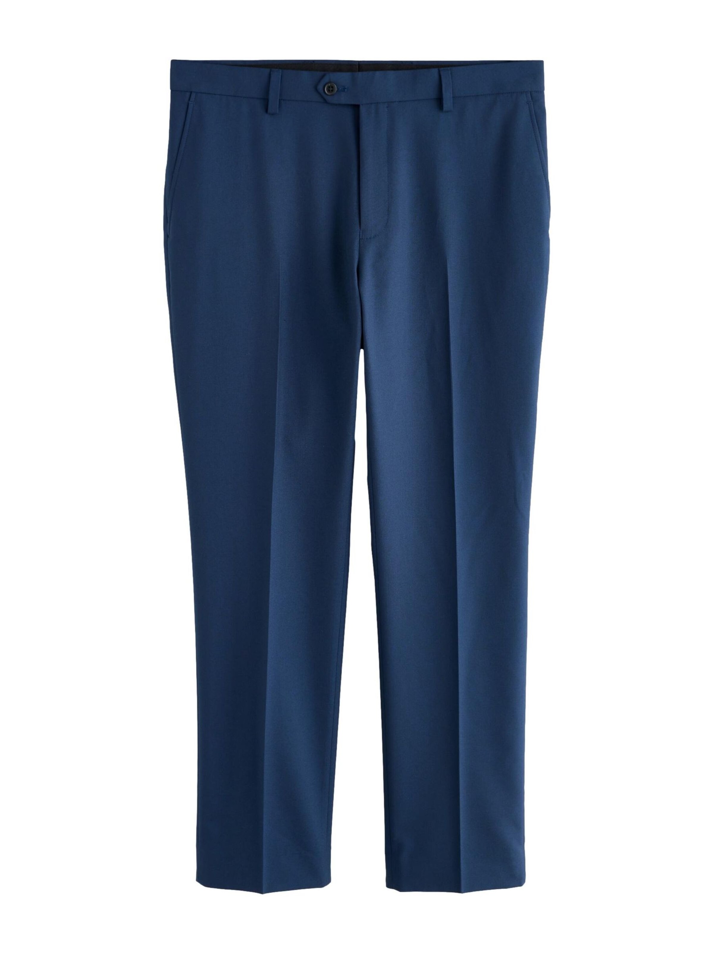Next Pantalon à plis en bleu, Vue avec produit