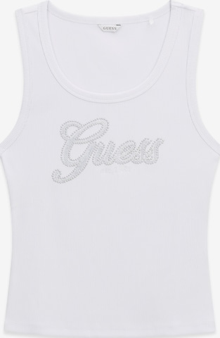 GUESS - Top en blanco: frente