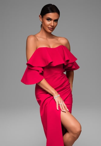 Ombre Evening dress in Red
