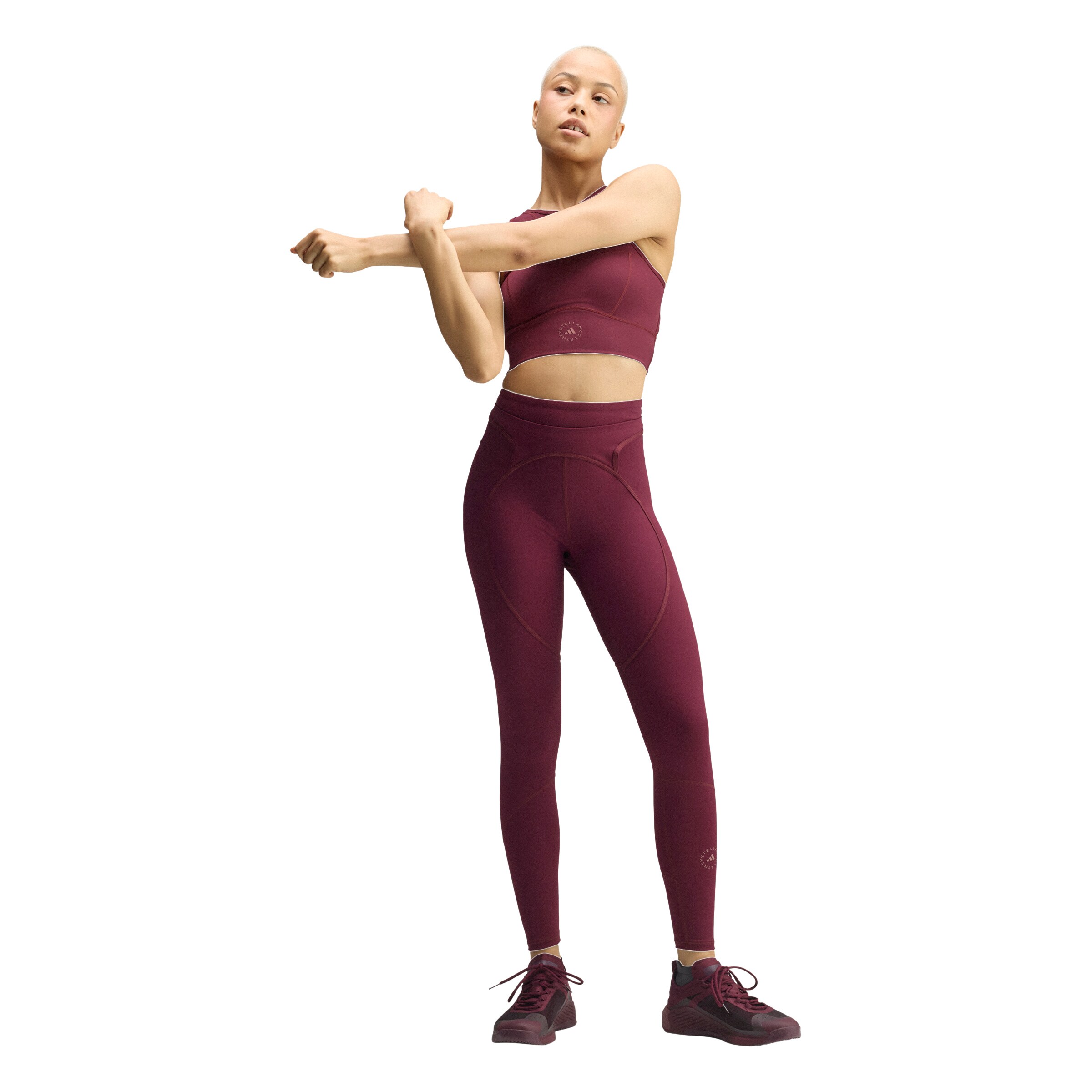 Skinny Pantaloni sportivi di ADIDAS BY STELLA MCCARTNEY in rosso