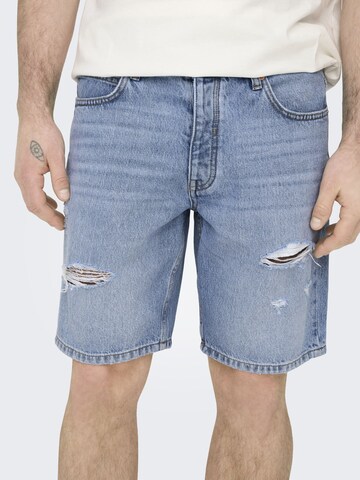 Only & Sons regular Τζιν 'ONSEdge' σε μπλε