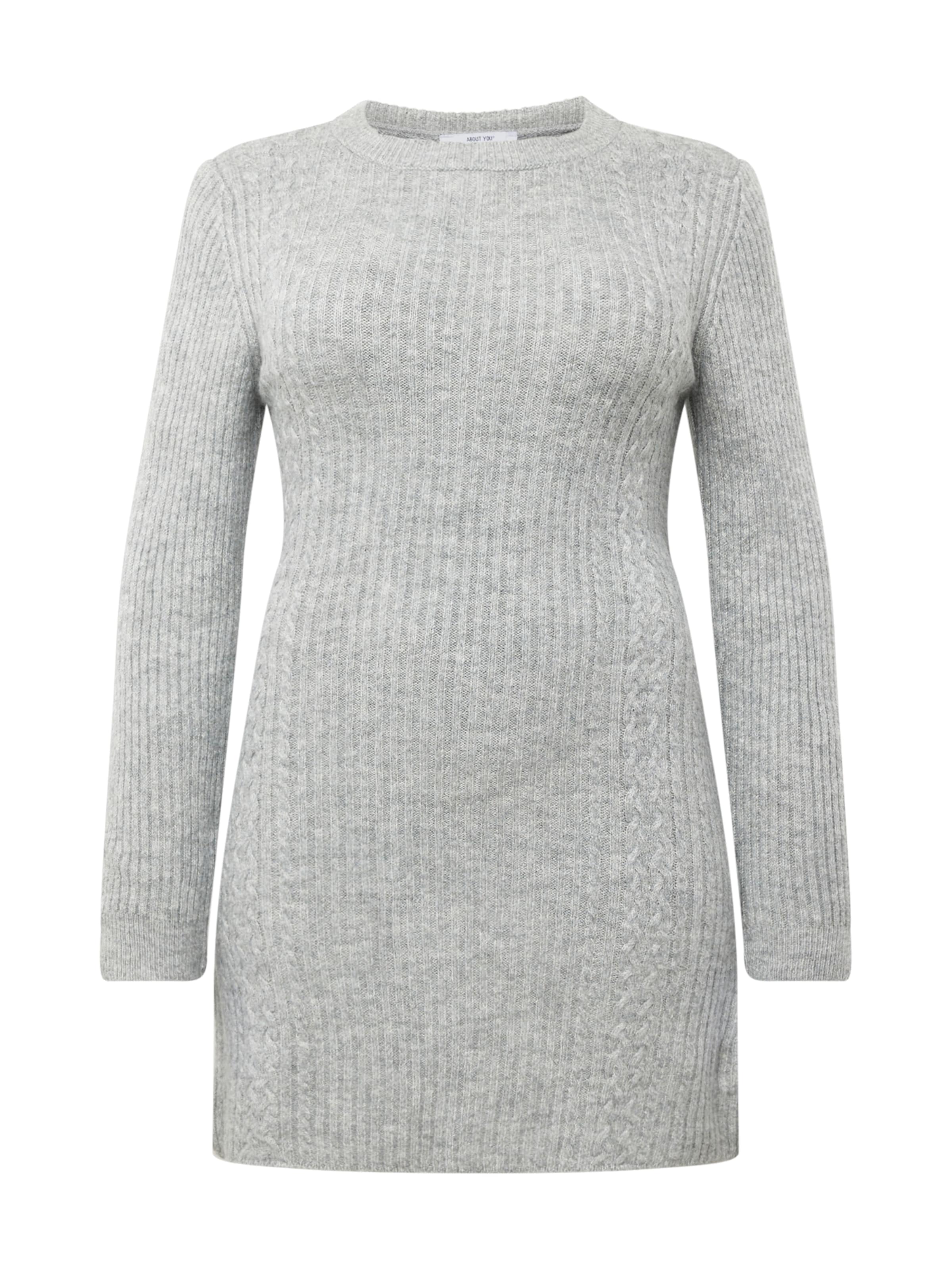 ABOUT YOU Curvy Φόρεμα 'Daline' σε γκρι: μπροστά