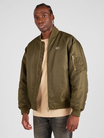 Veste mi-saison 'Authentic' Tommy Jeans en vert : devant