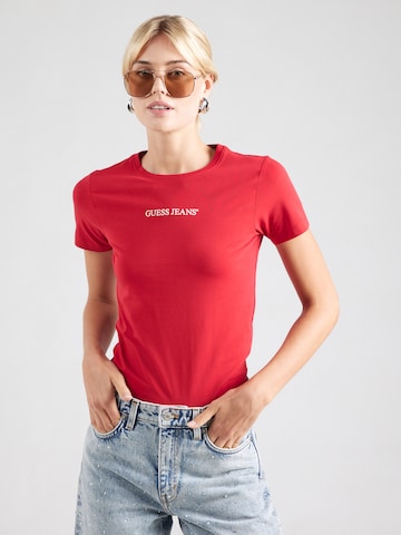 GUESS JEANSMajica - crvena boja: prednji dio