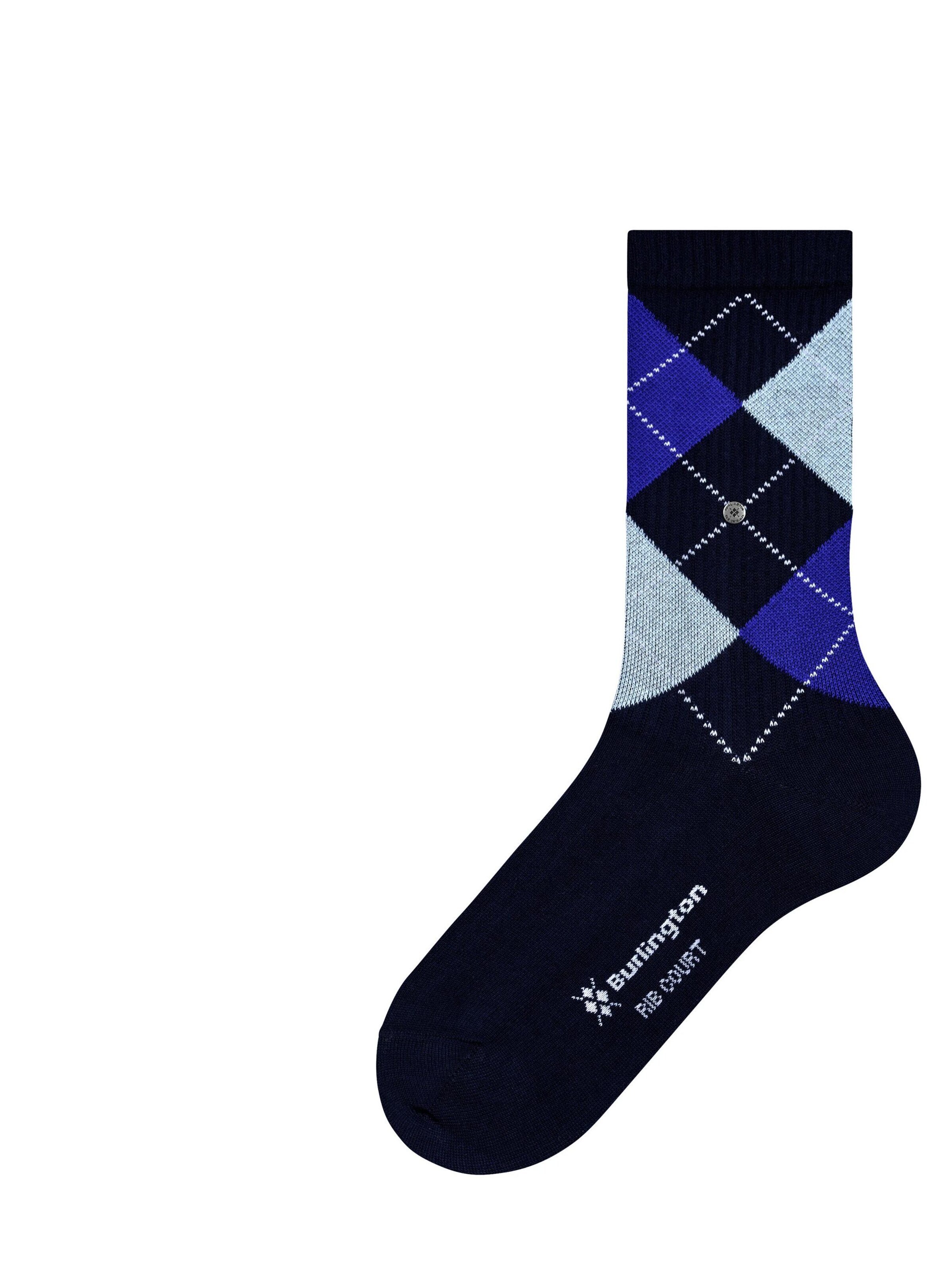 BURLINGTON Socks 'Rib Court' in Blue