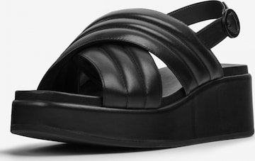 Sandalo con cinturino 'Misia' di CAMPER in nero: frontale