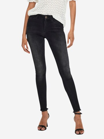 Skinny Jeans 'BLUSH LIFE MID ANK RAW REA1099 NOOS 15157997' di ONLY in nero