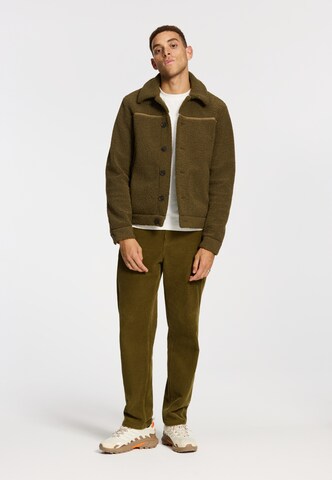 Shiwi Fleece jas in Groen