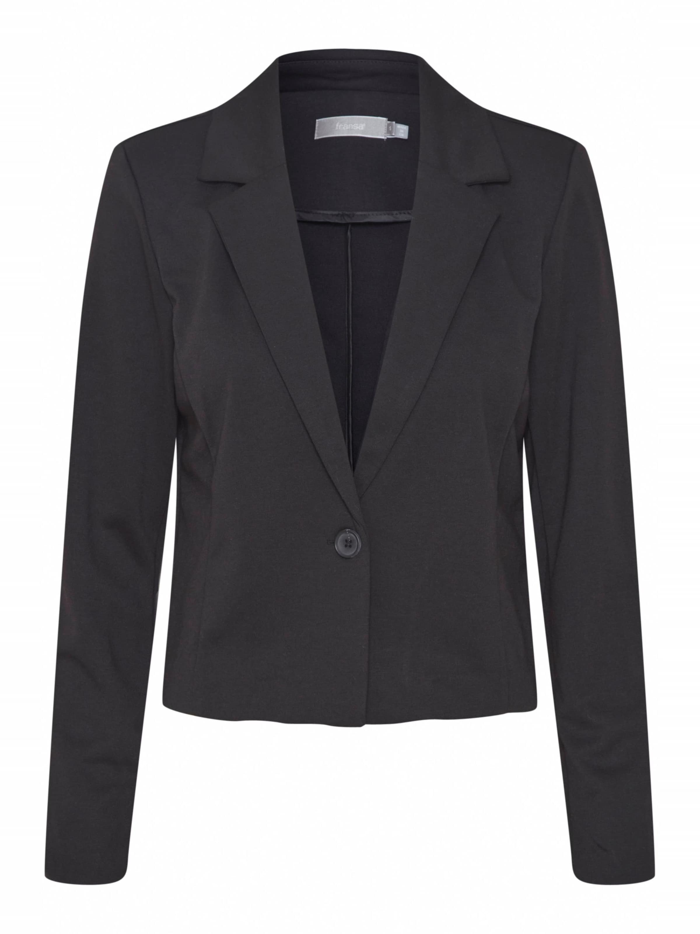 Fransa Blazer 'Cedilan' in Schwarz: Vorderseite