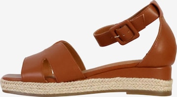 The Divine Factory Sandal in Brown: front