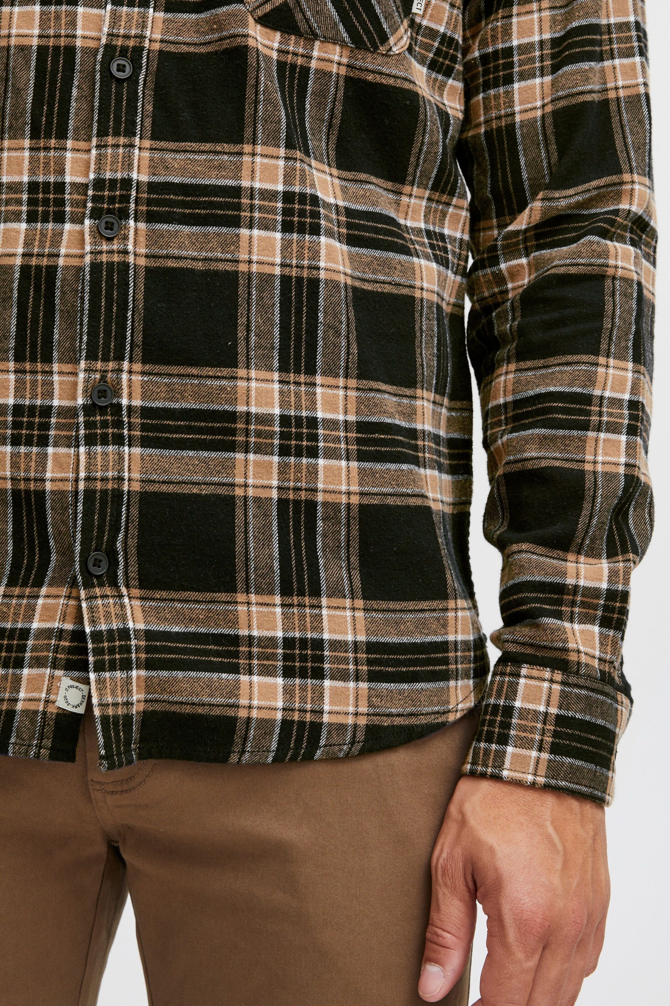 11 Project Regular fit Button Up Shirt 'Hans' in Black