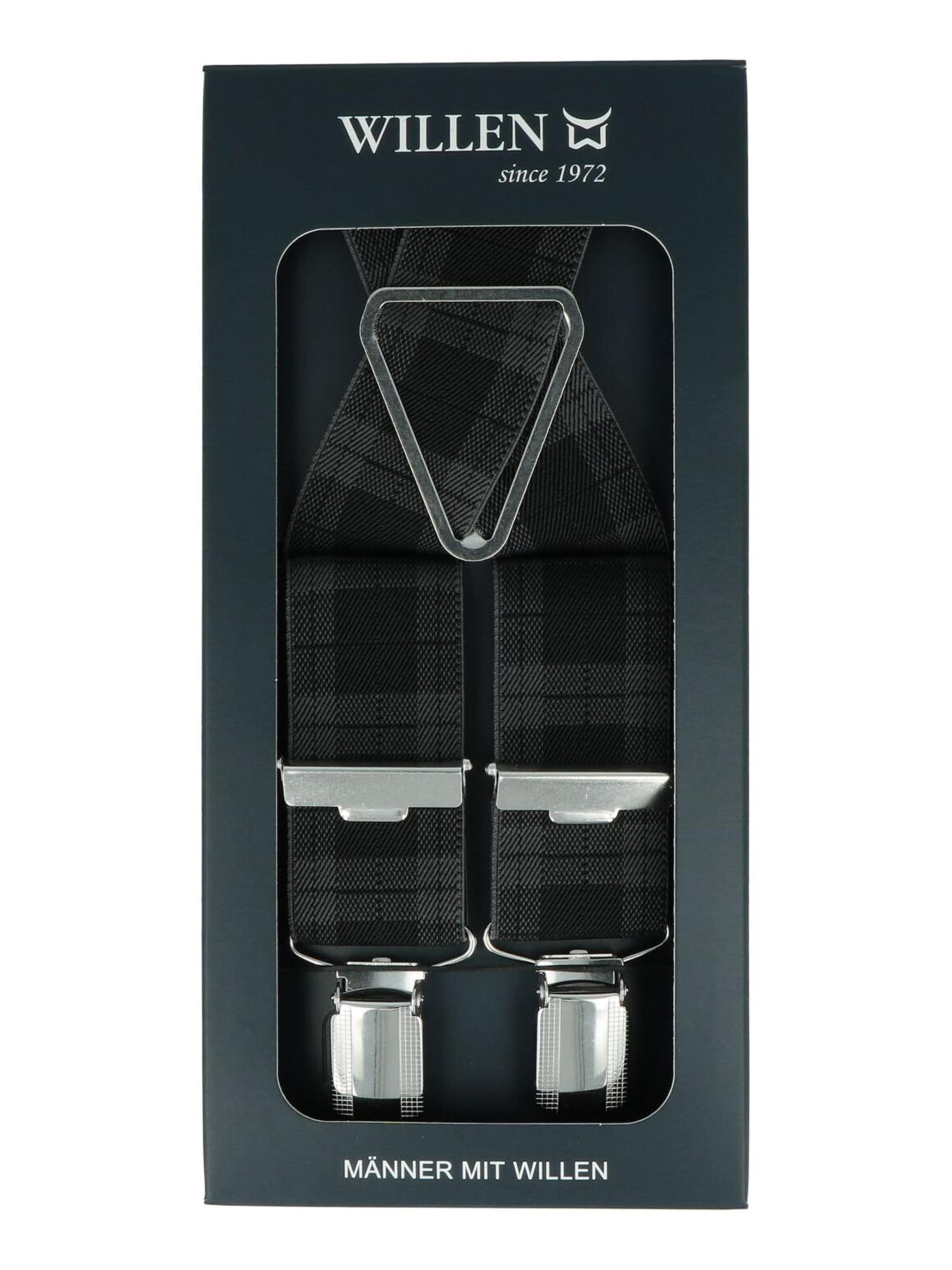 WILLEN Suspenders 'Karo' in Grey