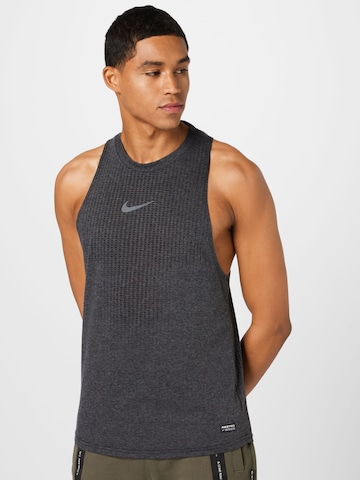 NIKE Functioneel shirt in Zwart: voorkant