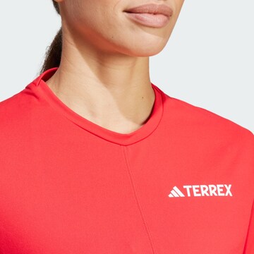 ADIDAS TERREX Functioneel shirt 'Multi' in Rood