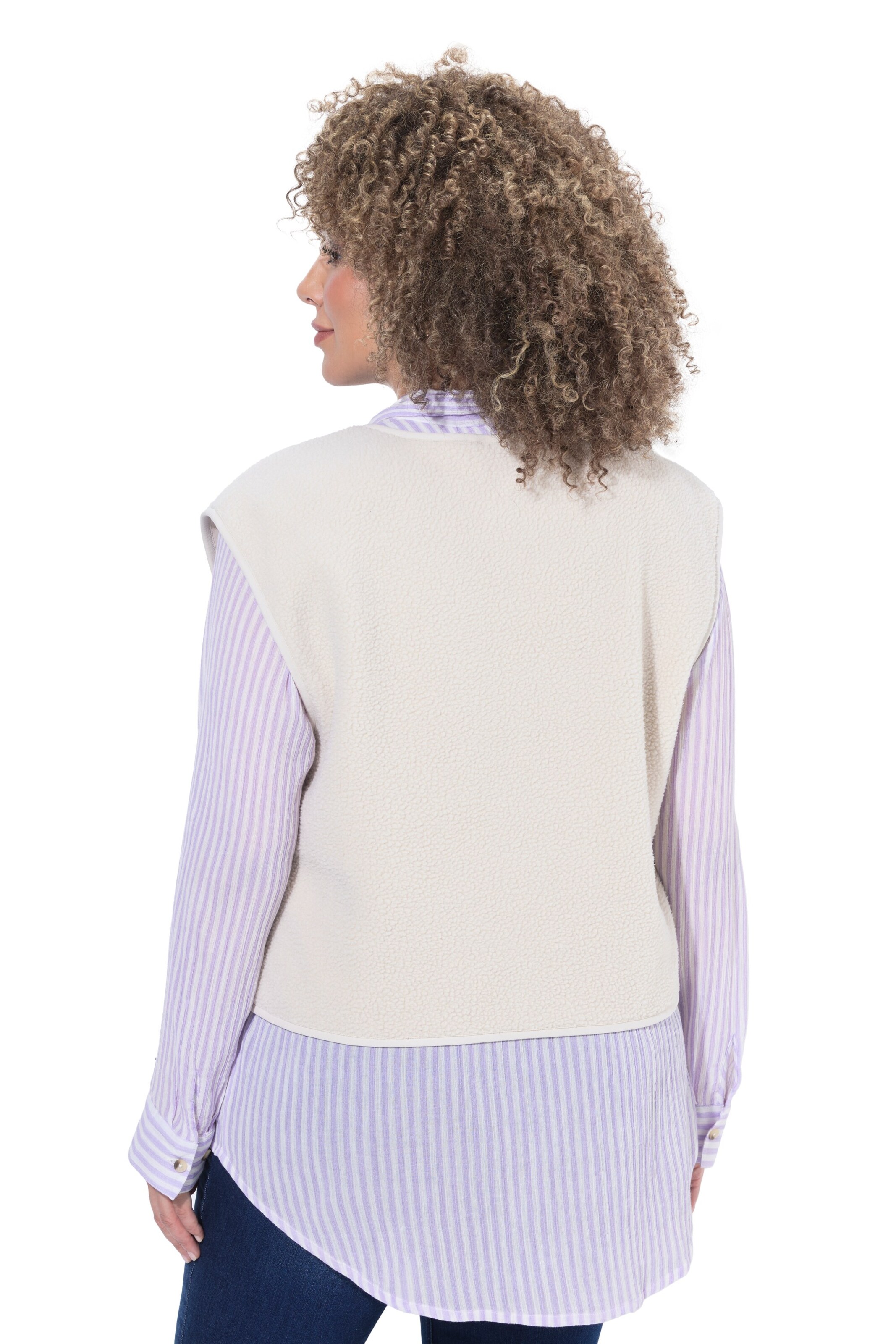 Ulla Popken Vest in Beige