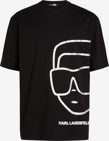 Karl Lagerfeld Shirt 'Ikonik' in Schwarz: predná strana