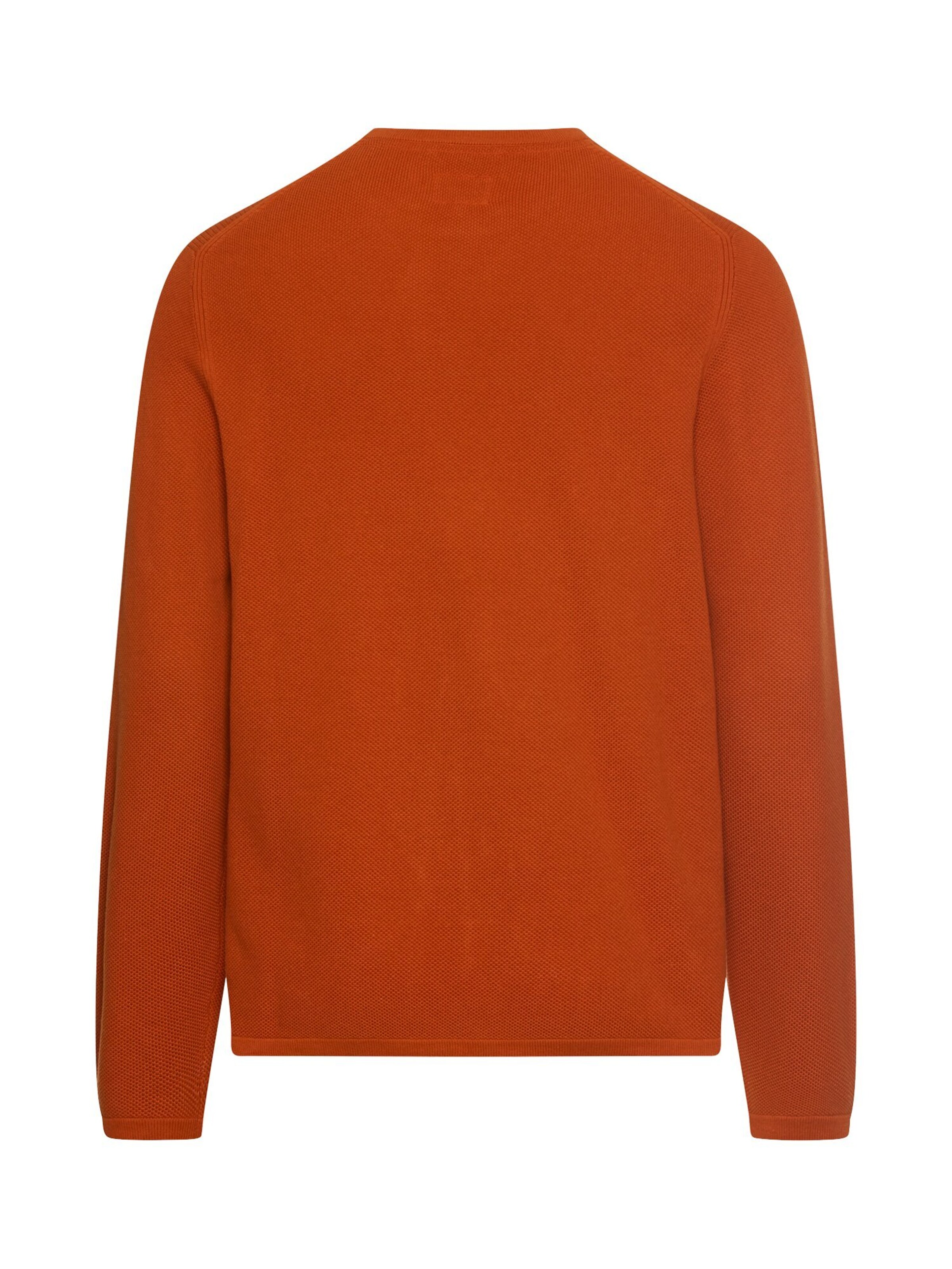 CAMEL ACTIVE Pullover aus reiner Baumwolle in Orange