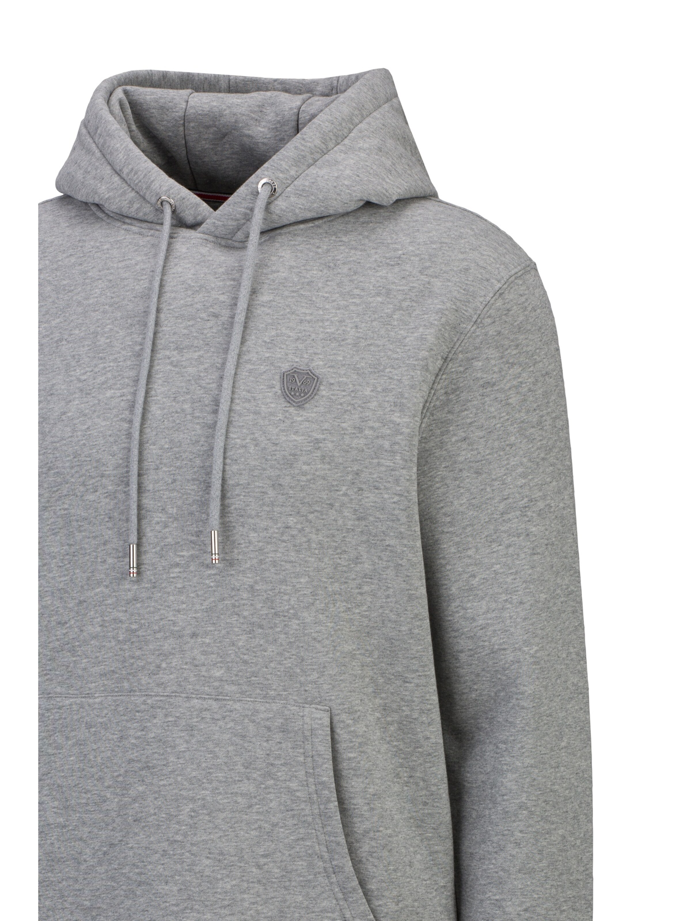 19V69 ITALIA Sweatshirt 'Matteo DS' in Grey