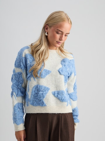 Pull-over 'Sine' Peppercorn en beige : devant
