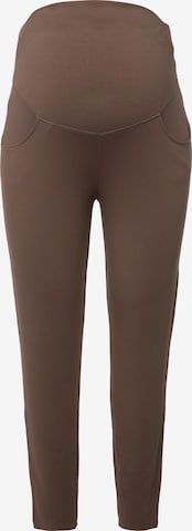 Ulla Popken Skinny Pants in Brown: front