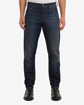 G-STAR Slimfit Jeans '3301' in Blauw: voorkant