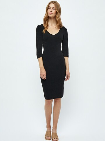 DESIRES Knitted dress 'Leila' in Black: front