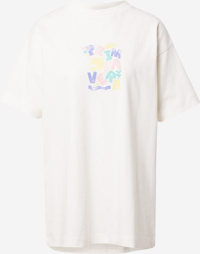 Tricou supradimensional Damson Madder pe culori mixte / alb, Vizualizare produs