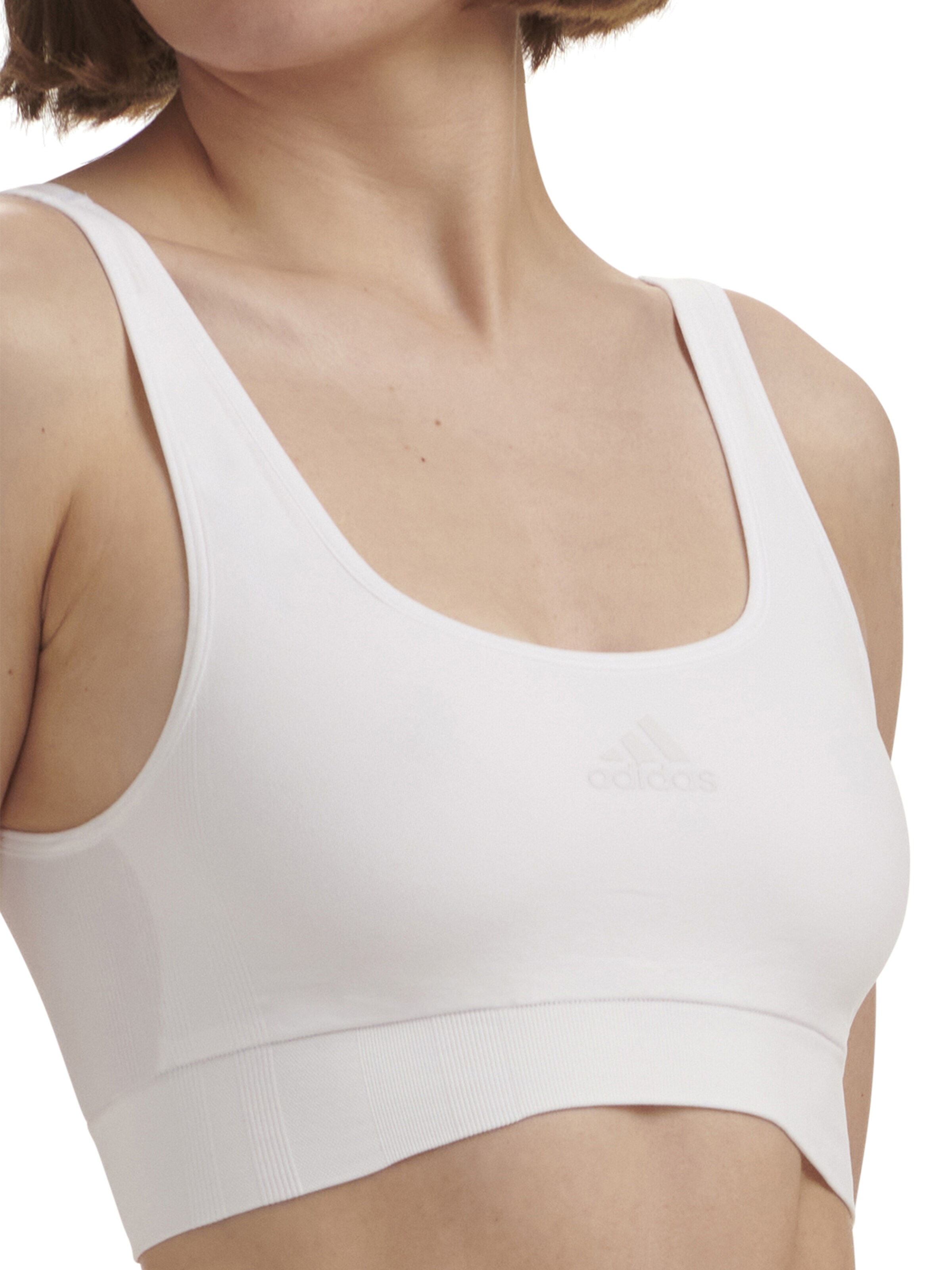 Bustieră Sutien de la ADIDAS SPORTSWEAR pe alb