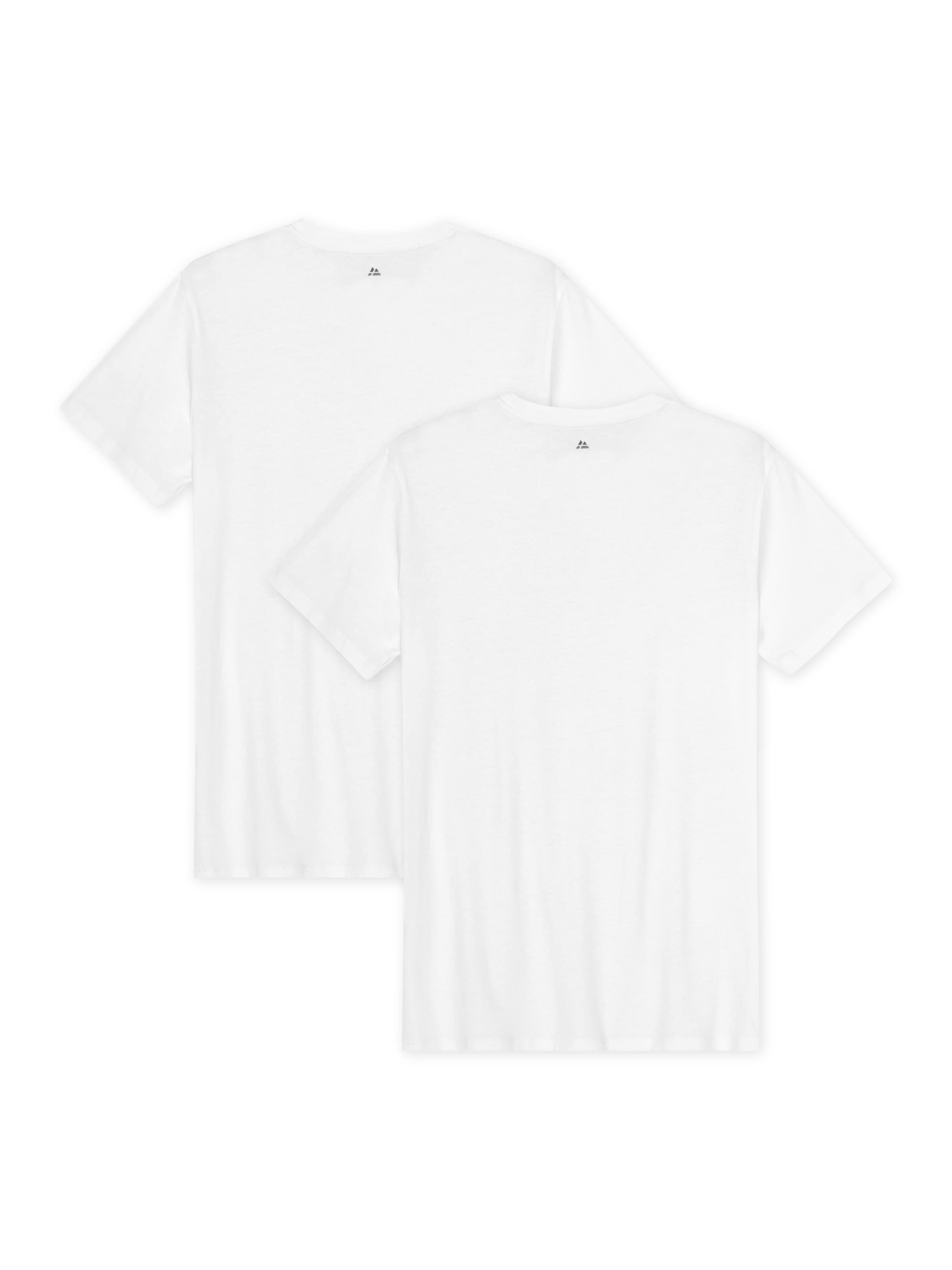 DANISH ENDURANCE T-Shirt 'Ease V-Neck' in Weiß