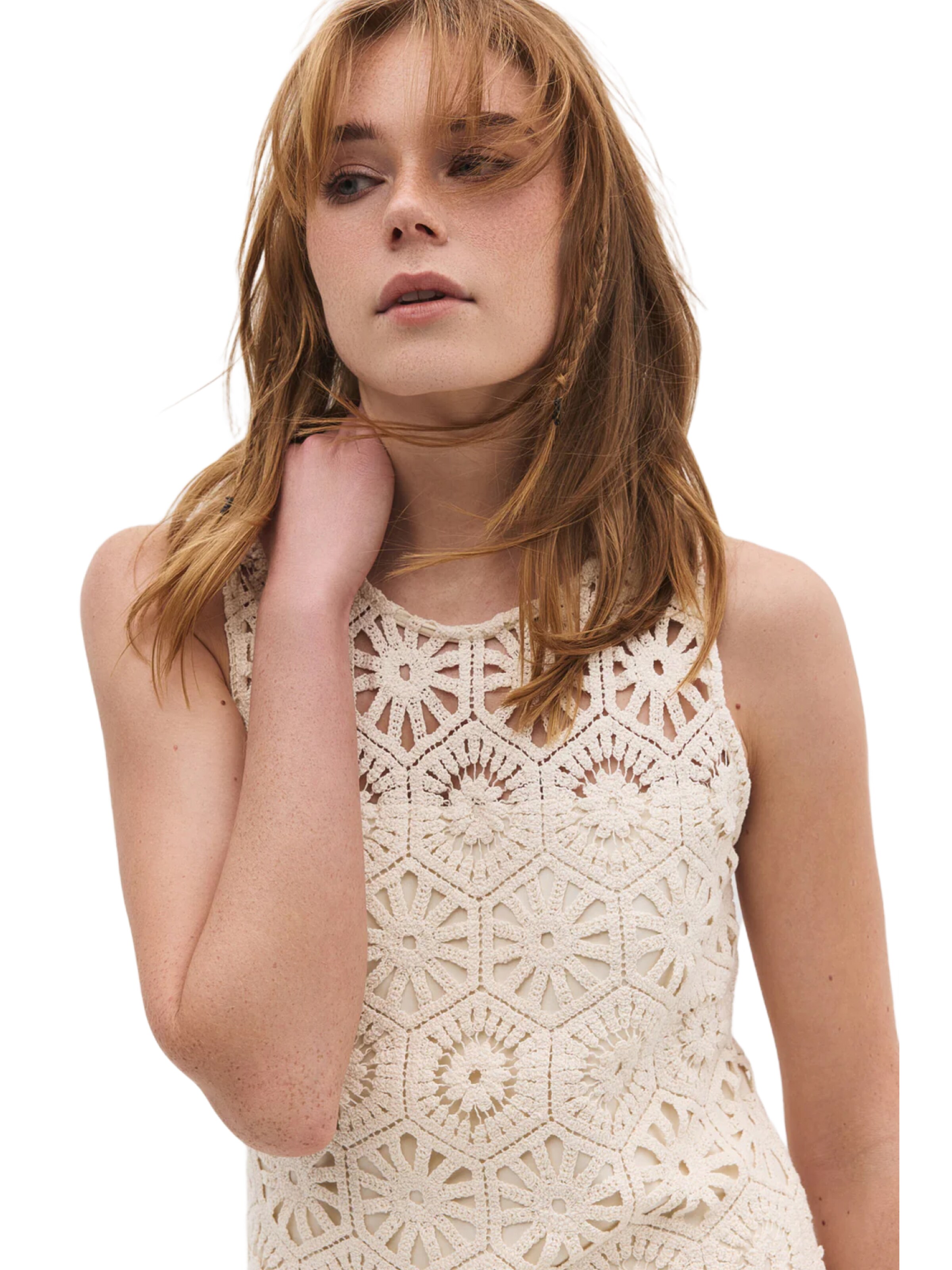 Robe No Matter What en beige