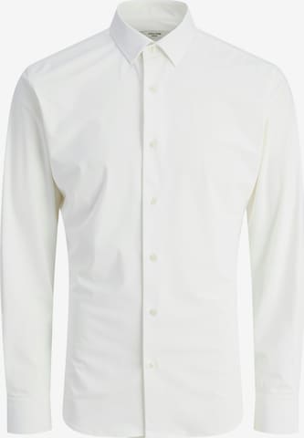 JACK & JONES Slim fit Button Up Shirt 'JPRBLAActive' in White: front